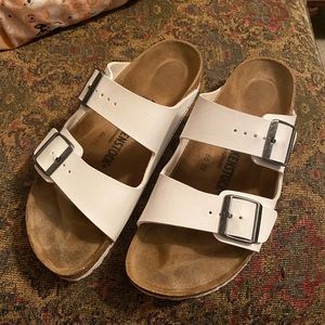 Birkenstock Arizona white sandals size 41